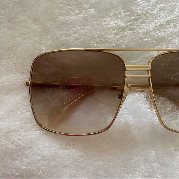 CELINE Sunglasses CL 41808/S Gold - Picture 11 of 13